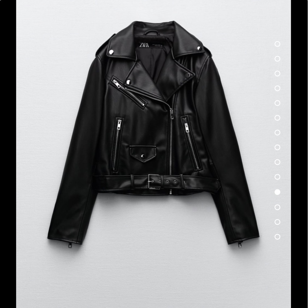 Zara faux leather jacket